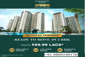 BPTP Discovery Park Faridabad: Ready-to-Move-In 2 BHK Apartments