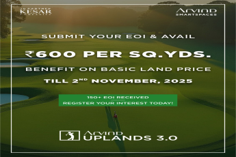 Avail ₹600/sq yd Discount at Uplands 3.0, Adroda – Offer Ends November 2, 2025