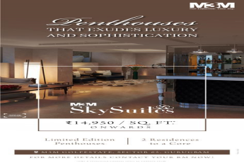 M3M Sky Suites Rs 14950 per sqft onwards in Sector 65, Gurgaon
