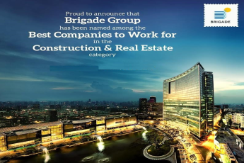 Brigade Group is named among the Best Companies to Work for in the Construction & Real Estate Category