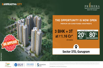 Avail 20:80 payment plan at Ramprastha Primera, in Sector 37D, Gurgaon