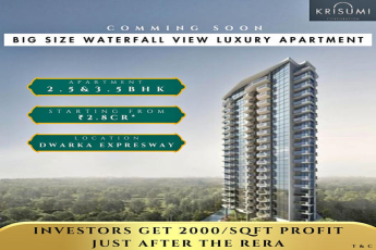 Krisumi Corporation's Upcoming Waterfall View Luxury Apartments at Dwarka Expressway