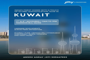 Discover India’s Finest Homes in Kuwait, 7th-8th November, Godrej Properties