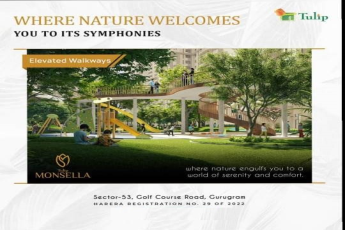 Elevate walkways at Tulip Monsella in Sector 53, Gurgaon