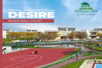 Offering amenities that you desire basketball court at Orris Woodview Residences in Sector 89, Gurgaon