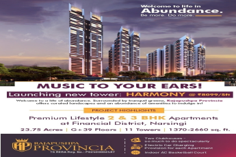 Premium lifestyle 2 & 3 BHK apartments at Rajapushpa Provincia in Narsingi, Hyderabad