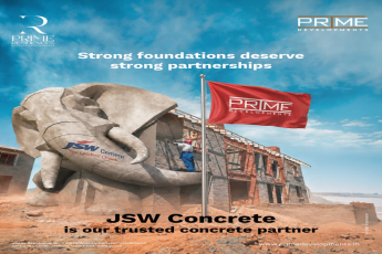 Discover Prime's Solid Foundation || Partnership with JSW Concrete || Reliable Construction at Prime Residences