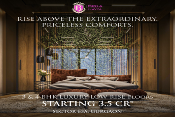 Book 3 and 4 BHK low rise floors Rs 3.5 Cr at Birla Navya, Sector 63A, Gurgaon