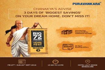 Puravankara Big 72 Hours Home Fest on 27-29 Sept 2019 in Bangalore