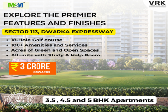 M3M's Exquisite Haven: Premier Living with Golf Course Views in Sector 113, Dwarka Expressway