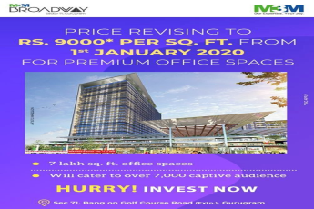 Hurry invest now at M3M Broadway, Gurgaon
