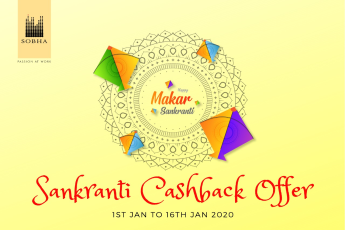 Sankranti cashback offer  from 1st Jan to 16th Jan 2020 at Sobha Dream Acre in Bangalore