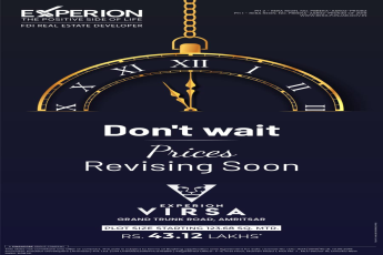 Secure Your Plot at Current Rates at Experion Virsa! || Act Now Before Prices Increase at Experion Virsa! || Don't Miss Out: Price Revision Coming at Experion Virsa!