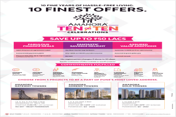 Save up to Rs 50 lakh at Amanora Park Town in Pune