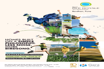 Ready possession 3.5 and 4.5 Bedroom apartments starting Rs 1.78 Cr at Gera Isle Royale, Pune