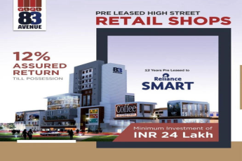 83 Avenue: Optimal Retail Investment with Pre-Leased Shops in Gurugram