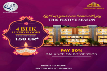 Pay 30% balance on possession at Aradhya Homes in Sector 67A, Gurgaon