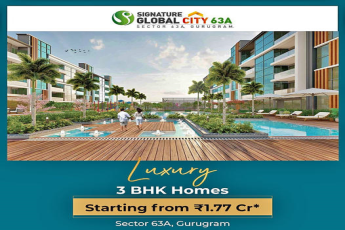 Luxury 3 BHK Independent homes stating from Rs 1.77 Cr at Signature Global City 63A, Gurgaon