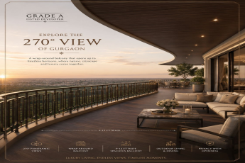 Discover 270° Panoramic Views in Gurgaon || Experience Luxury Living with Wrap-Around Balconies || Explore Endless Horizons from Your Balcony