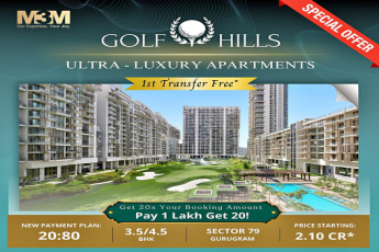 M3M Golf Hills: Redefining Opulence with Ultra-Luxury Apartments in Sector 79, Gurugram