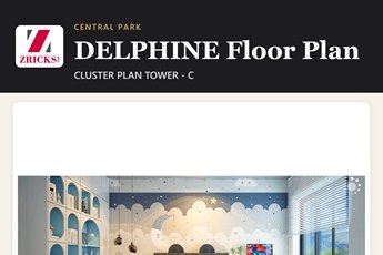 Central Park DELPHINE Floor Plan: Tower C Cluster Plan