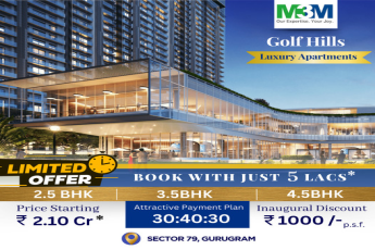 M3M Golf Hills: A Sanctuary of Luxury Apartments Awaits in Sector 79, Gurugram – Book with Ease