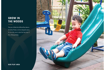 Kid play area at Godrej woods in Sector 43, Noida