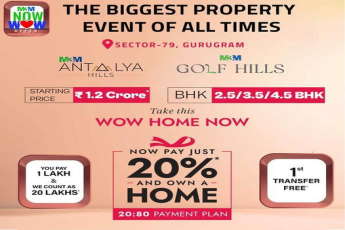 M3M Antalya Hills and M3M Golf Hills: Gurugram's Landmark Property Event Offering Luxurious BHK Options