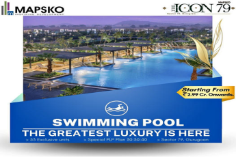 swimming pool at Mapsko The Icon in Sector 79, Gurgaon