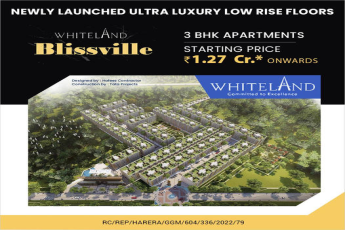 Site plan at Whiteland Blissville in Sector 76, Gurgaon