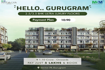 Presenting 10:90 payment plan at M3M Antalya Hills in Sec 79, Gurgaon