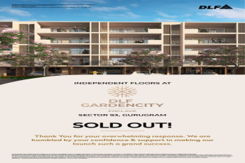 Sold out units at DLF Garden City in Sector 93, Gurgaon