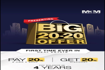 M3M presents the ultimate investment opportunity with the Big 20-20 Offer.