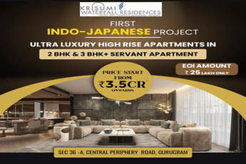 Krisumi Waterfall Residences: Pioneering Indo-Japanese Ultra Luxury High Rise Living in Sec 36-A, Gurugram