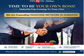 Empower Your Entrepreneurial Spirit with MakeMyTrip Franchise in Gurugram