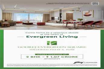 Own a 2 BHK at Godrej Evergreen Square, Hinjawadi Phase 3, Pune Starting ₹1.07 Cr