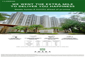 Buy Ready Homes 8 Months Ahead of Promise at Lodha Amara, Thane