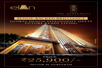 Discover Luxury: Elan The Statement at Sector 49 Gurugram, ₹25,900/Sq. Ft.