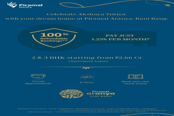 Pay just 1.25% and 100% refundable bookings at Piramal Aranya, Rani Baug in Mumbai