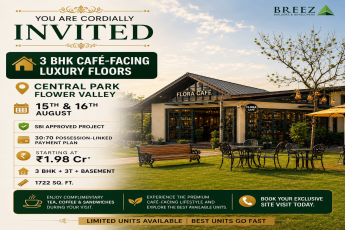 Explore 3 BHK Luxury at Central Park || Limited Units at Breeze Flower Valley || Café-Facing Floors Invitation