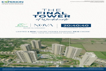 Secure Your Home in the Final Tower || Last Chance at Windchants, Gurugram || Avail 20:40:40 Payment Plan