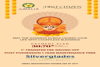 Presenting 1st transfer fee waived off  post possession 1 year maintenance free at Silverglades The Melia, South of Gurgaon