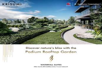 Krisumi Waterfall Suites: Serenity Meets Luxury in the Podium Rooftop Garden