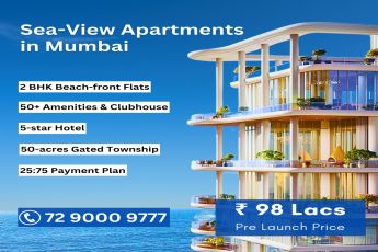Pre-Launch 2 BHK Beach-front Flats by Sea-View Apartments, Mumbai, Starting at 98 Lacs
