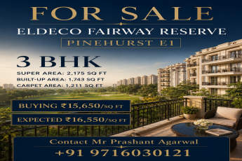 Secure Your Spot at Eldeco Fairway Reserve || Invest in Pinehurst E1 Now || Get Your 3 BHK Today