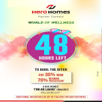 3 BHK homes Rs 99.60 lakhs onwards including GST at Hero Homes in Gurgaon