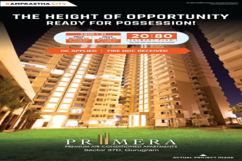 The height of opportunity ready for possession at Ramprastha Primera in Sector 37D, Gurgaon