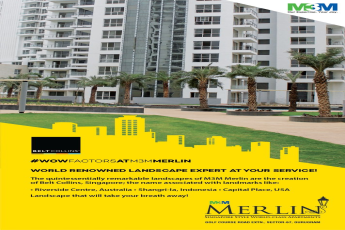 The remarkable landscapes at M3M Merlin are created by World Renowned Landscape Expert Belt Collins Singapore