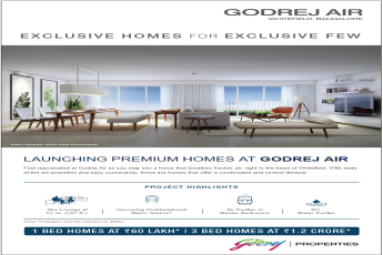 Launching premium homes at Godrej Air in Bangalore
