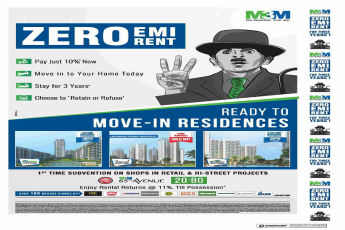 1st time subvention on shops in retail and hi-street at M3M 65th Avenue in Gurgaon